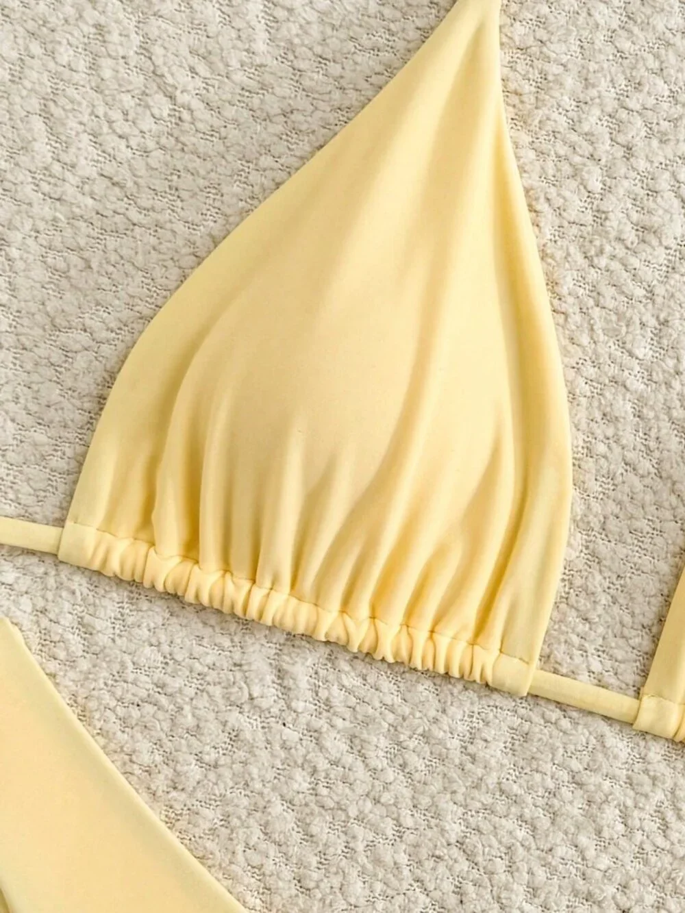 Yellow Sexy Women's bikini vacation beach cruise